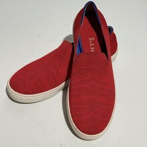 Rothys Shoes Women 9 Original Slip On Sneaker Red Black Tiger Stripe